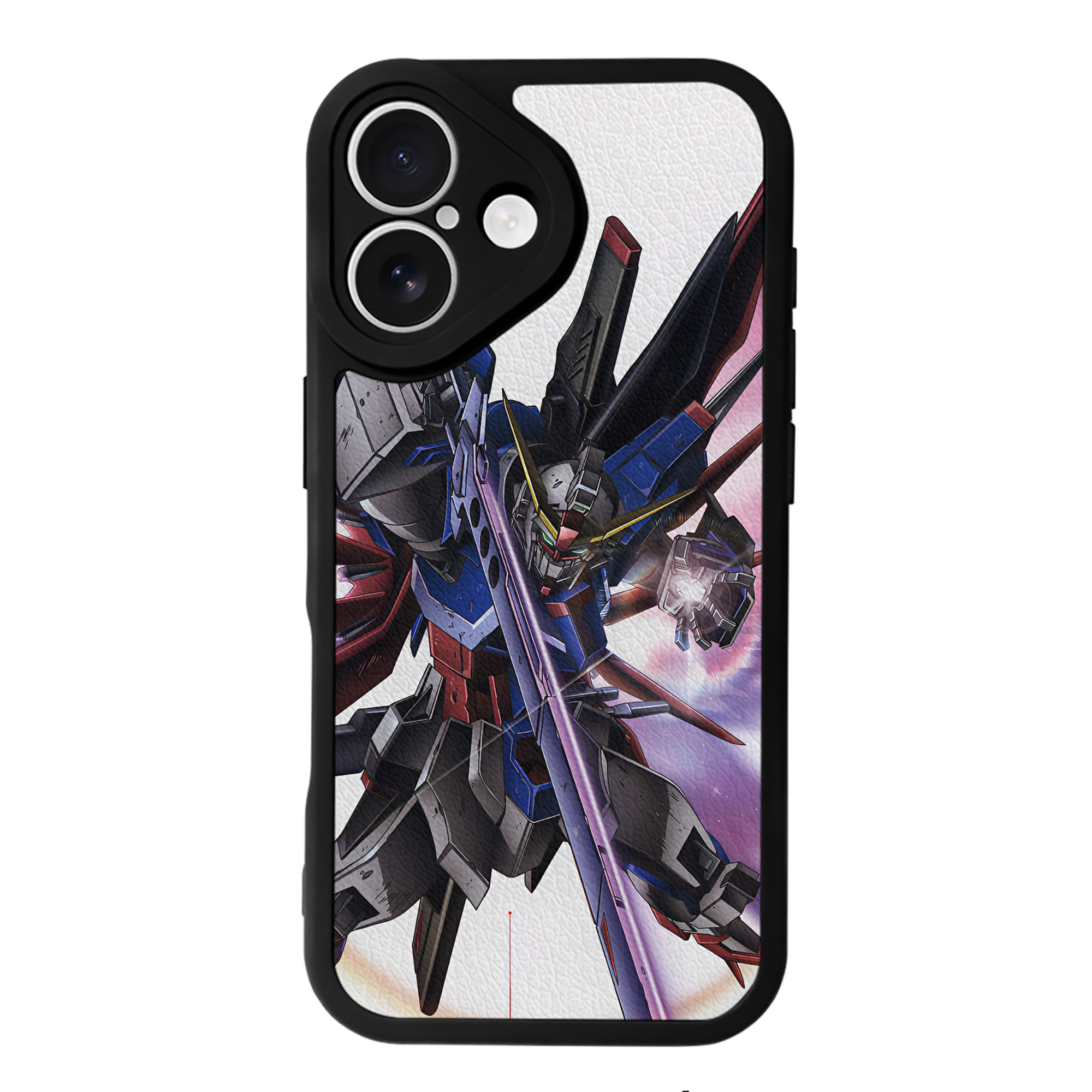 （画像用） 機動戦士ガンダム Mobile Suit Gundam 【iPhone 16シリーズ対応】シリコンスマホケース（レザー調） 材質：シリコン